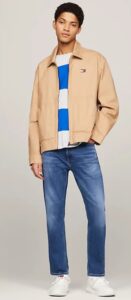 TOMMY HILFIGER – Jeans Uomo Dad Regular Fit Affusolati e Sbiaditi Denim Dark
