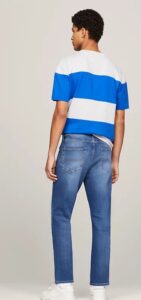 TOMMY HILFIGER – Jeans Uomo Dad Regular Fit Affusolati e Sbiaditi Denim Dark