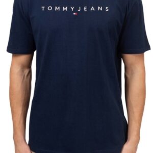 TOMMY HILFIGHER – T-Shirt Uomo con Logo Blu Navy