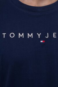 TOMMY HILFIGHER – T-Shirt Uomo con Logo Blu Navy