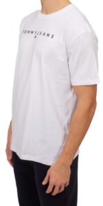 TOMMY HILFIGHER – T-Shirt Uomo con Logo Bianco