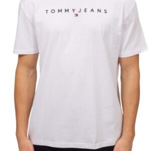 TOMMY HILFIGHER – T-Shirt Uomo con Logo Bianco