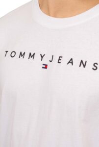 TOMMY HILFIGHER – T-Shirt Uomo con Logo Bianco
