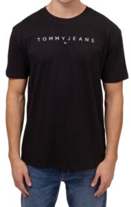 TOMMY HILFIGHER – T-Shirt Uomo con Logo Nero