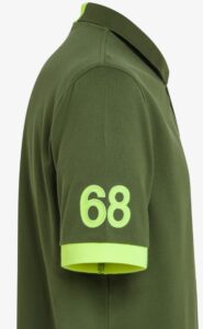 SUN68 – Polo Uomo Logo Fluo S/S Inchiostro Verde