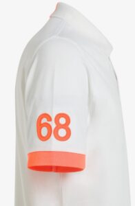 SUN68 – Polo Uomo Logo Fluo S/S Inchiostro Bianco