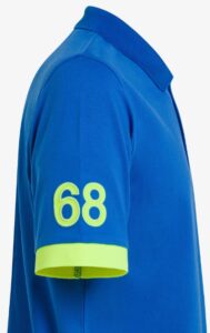 SUN68 – Polo Uomo Logo Fluo S/S Inchiostro Blu