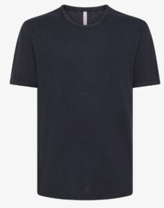 SUN68 – T-Shirt Uomo Round Bottom S/S Blu Navy
