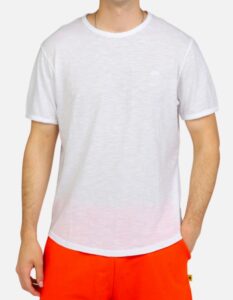 SUN68 – T-Shirt Uomo Round Bottom S/S Bianco Panna