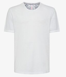 SUN68 – T-Shirt Uomo Round Bottom S/S Bianco Panna