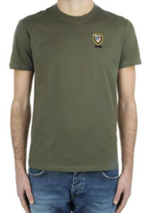 BLAUER – T-Shirt Uomo Scudo Blauer a Colori Verde