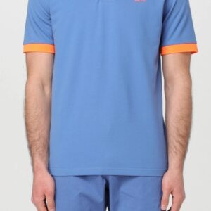 SUN68 – Polo Uomo Small Stripe Fluo S/S Avio