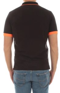 SUN68 – Polo Uomo Small Stripe Fluo S/S Nero