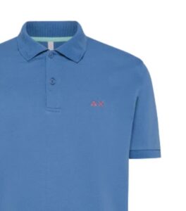 SUN68 – Polo Uomo Solid Regular S/S Avio
