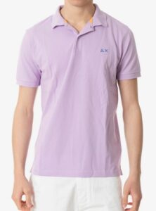 SUN68 – Polo Uomo Solid Regular S/S Lilla