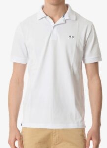 SUN68 – Polo Uomo Solid Regular S/S Bianco