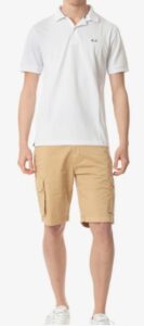 SUN68 – Polo Uomo Solid Regular S/S Bianco