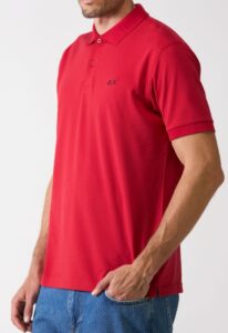 SUN68 – Polo Uomo Solid Regular S/S Rosso
