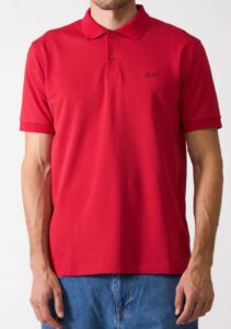 SUN68 – Polo Uomo Solid Regular S/S Rosso