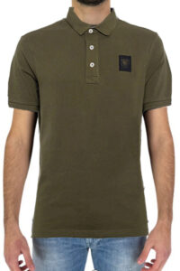 BLAUER – Polo Uomo in Piquet Verde Scuro