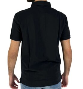 BLAUER – Polo Uomo in Piquet Nero