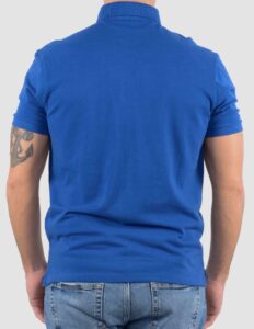 BLAUER – Polo Uomo in Piquet Molto Blu