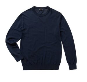 BLAUER – Maglia Uomo Girocollo Ricamato Blu Sodalite