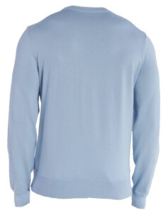 BLAUER – Maglia Uomo Girocollo Ricamato Celeste