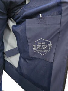 OVER/D – Giubbotto Uomo Modello Bomber con Cappuccio Blu