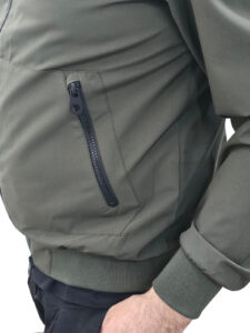 OVER/D – Giubbotto Uomo Modello Bomber con Cappuccio Verde