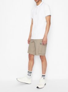 ARMANI EXCHANGE – Polo Uomo in Jersey di Cotone Stretch Bianco