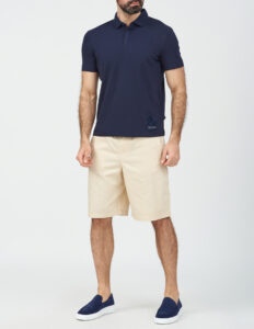 ARMANI EXCHANGE – Polo Uomo con Patch Logata Blu