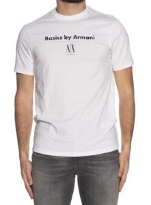 ARMANI EXCHANGE – T-Shirt Uomo Basic by Armani Bianco