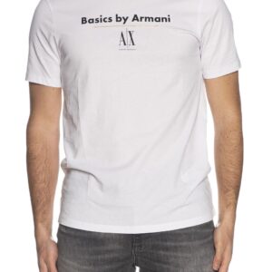 ARMANI EXCHANGE – T-Shirt Uomo Basic by Armani Bianco