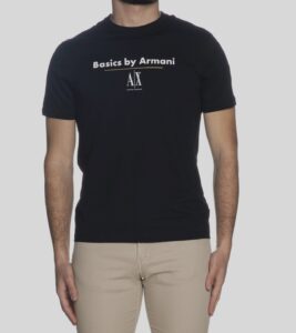 ARMANI EXCHANGE – T-Shirt Uomo Basic by Armani Nero