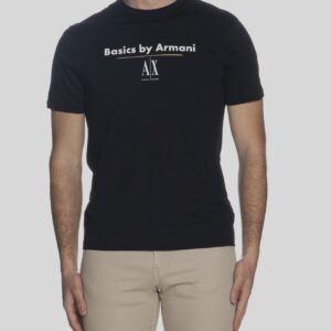 ARMANI EXCHANGE – T-Shirt Uomo Basic by Armani Nero