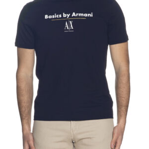 ARMANI EXCHANGE – T-Shirt Uomo Basic by Armani Blu Navy