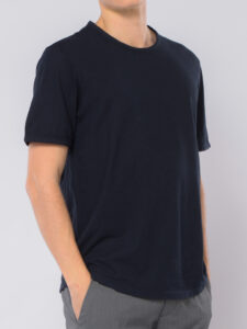 SUN68 – T-Shirt Uomo Round Bottom S/S Blu Navy