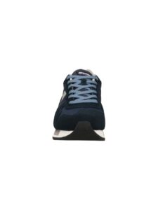BLAUER – Scarpe Uomo Queens in Tessuto e Camoscio Blu Navy