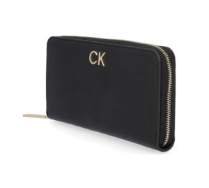 CALVIN KLEIN – Portafoglio Donna Re-Lock Z/A Wallet Lg Nero