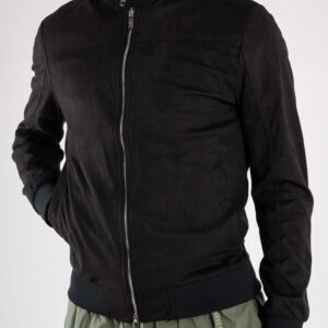OVER/D – Giubbotto Uomo Modello Biker Eco-Danetto Nero