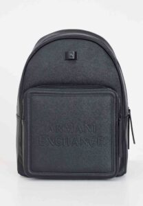 ARMANI EXCHANGE – Zaino Uomo/Donna Lettering con Logo in Rilievo Nero