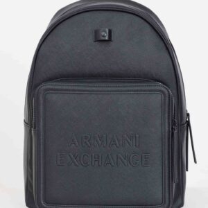 ARMANI EXCHANGE – Zaino Uomo/Donna Lettering con Logo in Rilievo Nero