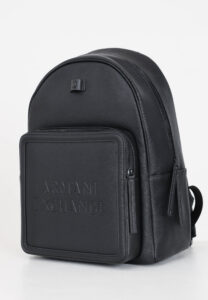 ARMANI EXCHANGE – Zaino Uomo/Donna Lettering con Logo in Rilievo Nero