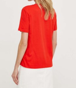 CALVIN KLEIN JEANS – T-Shirt Donna Embro Badge Rosso