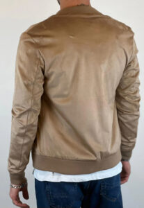 OVER/D – Giubbotto Uomo Modello Bomber Eco-Danetto Beige