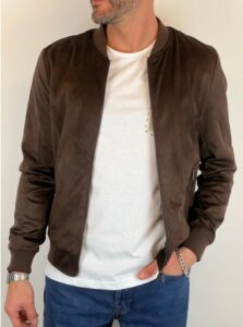OVER/D – Giubbotto Uomo Modello Bomber Eco-Danetto Moro