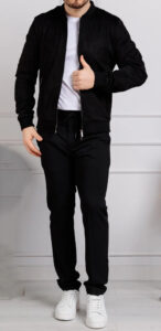 OVER/D – Giubbotto Uomo Modello Bomber Eco-Danetto Nero