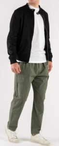 OVER/D – Giubbotto Uomo Modello Biker Eco-Danetto Nero