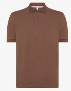 SUN68 – Polo Uomo Solid Regular S/S Marrone